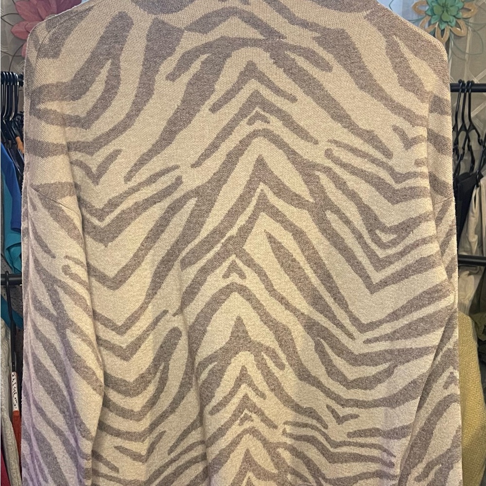 Zebra Print Women's Sweater